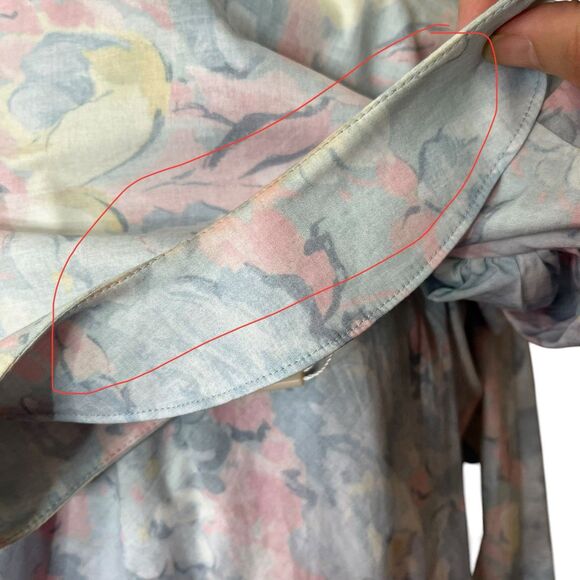 Selkie NWT Sunroom Dress Monet Print Cotton Women’s Size 8 Puff Sleeve - Picture 14 of 15